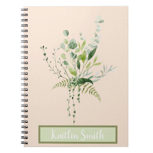 Cuaderno Hermoso follaje, multiuso, diario de escritura, (Frente)