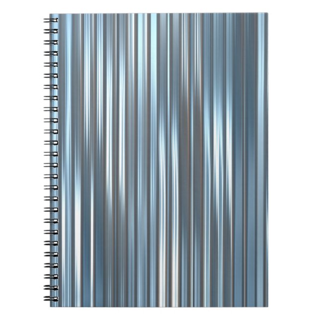 Cuaderno Hermoso fondo azul vertical abstracto con l (Frente)