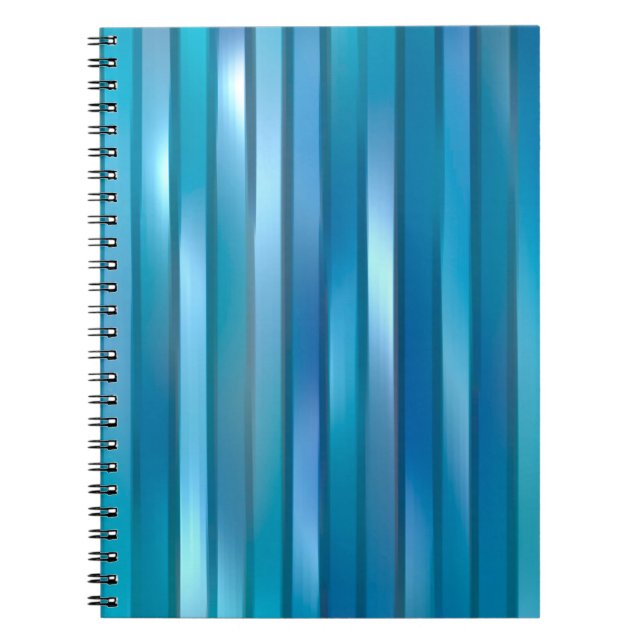Cuaderno Hermoso fondo azul vertical abstracto con l (Frente)
