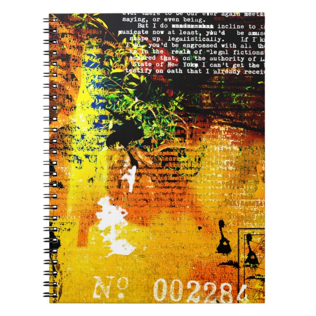 Cuaderno Hermoso fondo de diseño de grunge, añejo (Frente)