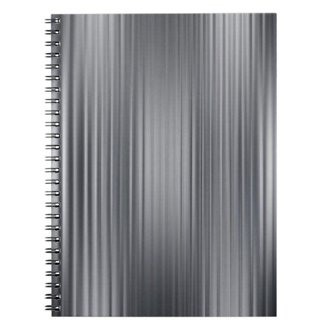 Cuaderno Hermoso fondo gris vertical abstracto con l (Frente)