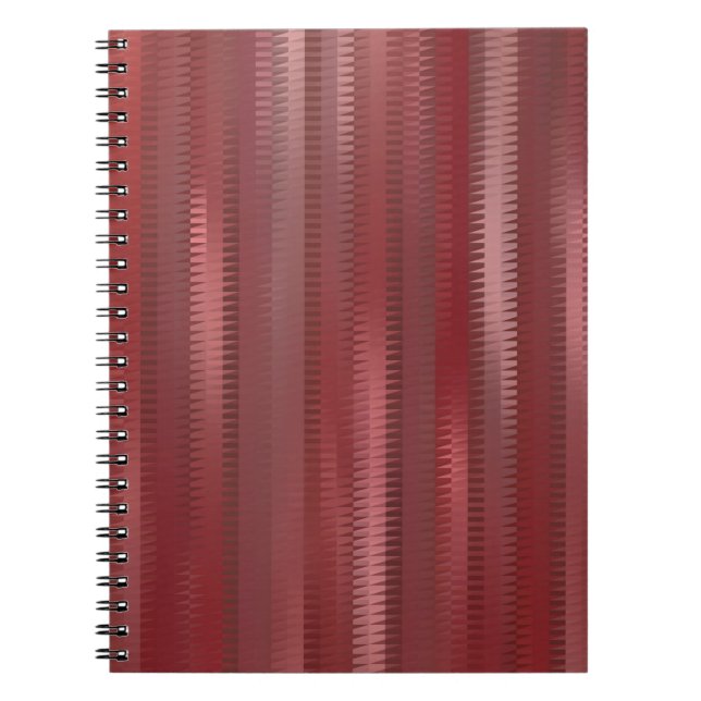 Cuaderno Hermoso fondo vertical rojo abstracto con li (Frente)