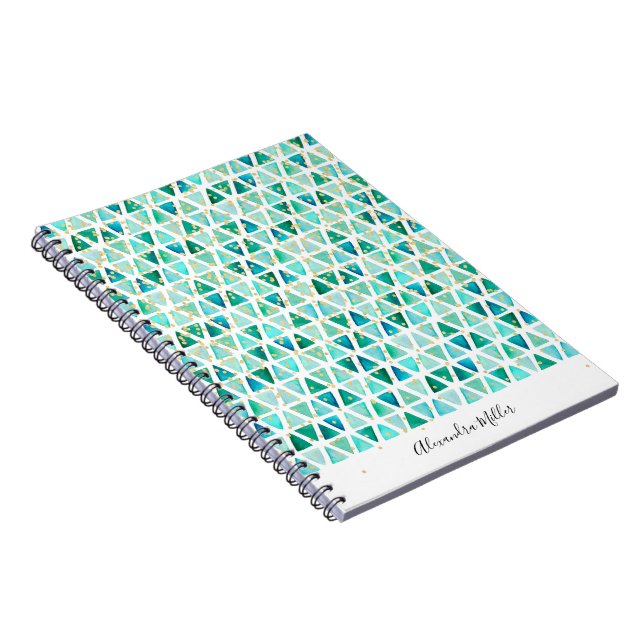 Cuaderno Hermoso Gemstone Gold Faux Relieve metalizado Conf (Lado Derecho)