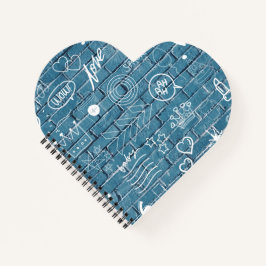 Cuaderno Hermoso graffiti en pared caligrafía verde