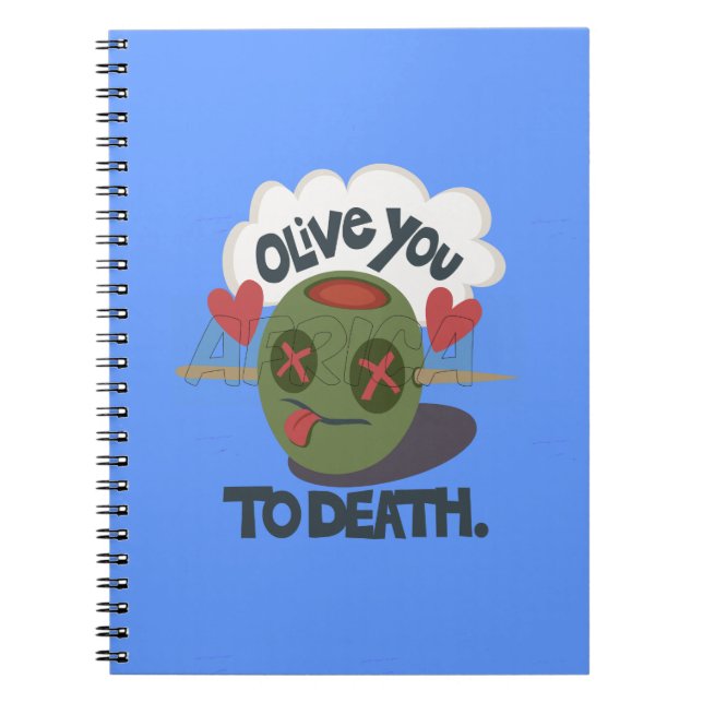 Cuaderno Hermoso Guay I love Africa Art (Frente)