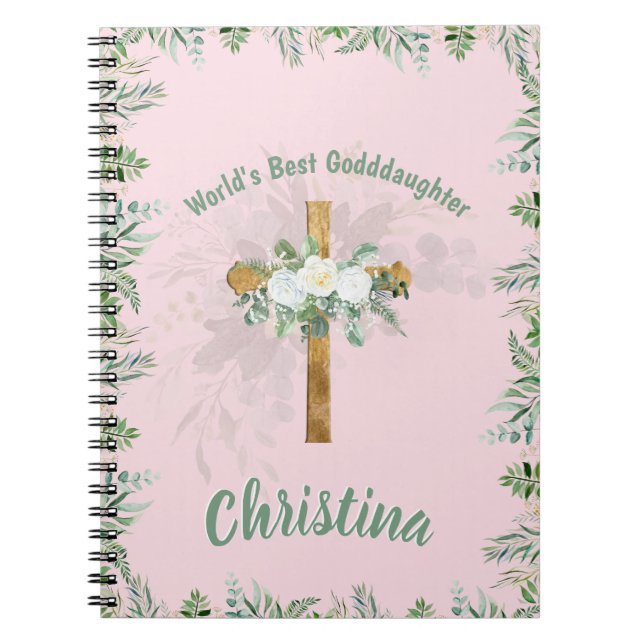 Cuaderno Hermoso guiño GODDAUGHER personalizado (Frente)
