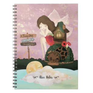 Cuaderno Hermoso hada en un mundo encantado - Portátil