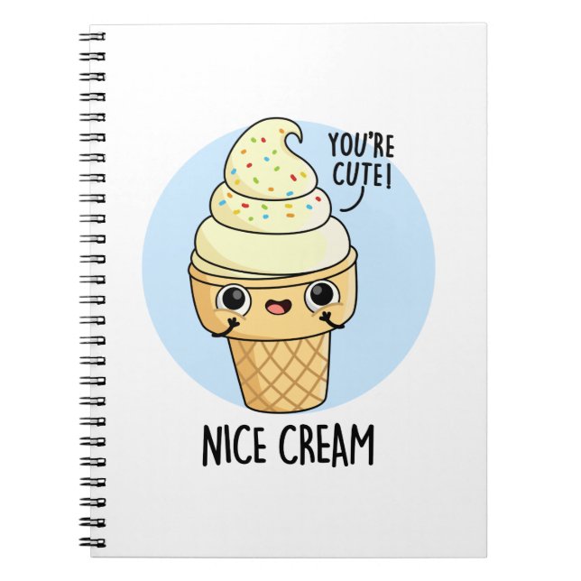 Cuaderno Hermoso Helado Chiste Divertido Helado  (Frente)