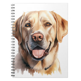 CUADERNO HERMOSO LABRADOR AMARILLO RETRIEVER PERRO