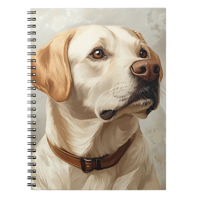CUADERNO HERMOSO LABRADOR AMARILLO RETRIEVER PERRO (Frente)