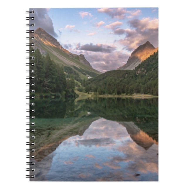 Cuaderno Hermoso lago Palpuogna | Alpes suizos (Frente)