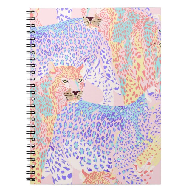 Cuaderno Hermoso Leopard Seamless Pattern Ar (Frente)