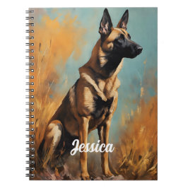 Cuaderno Hermoso Malinois Alemán