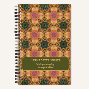 Cuaderno Hermoso nombre de Naranja con tones de joyas que d