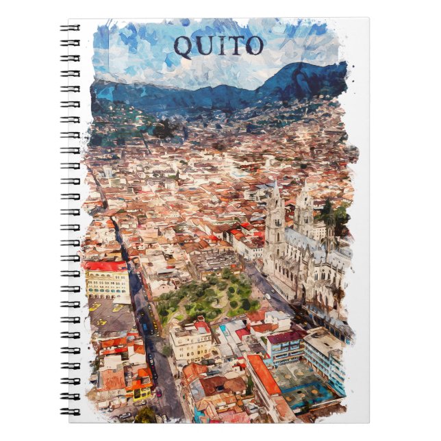 Cuaderno Hermoso paisaje urbano de Quito (Frente)