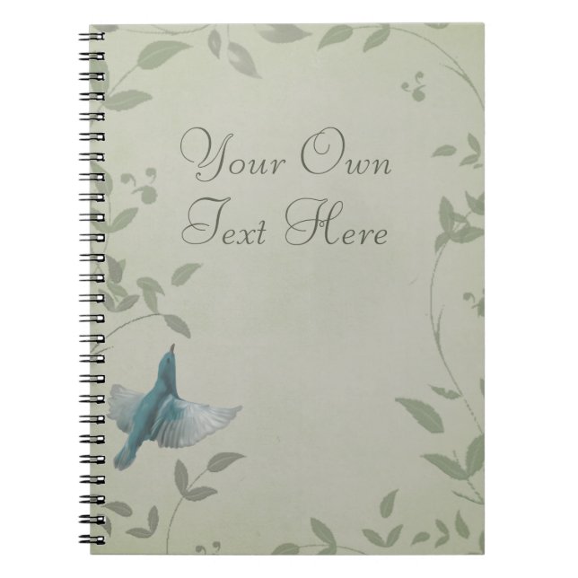 Cuaderno Hermoso pájaro azul (Frente)