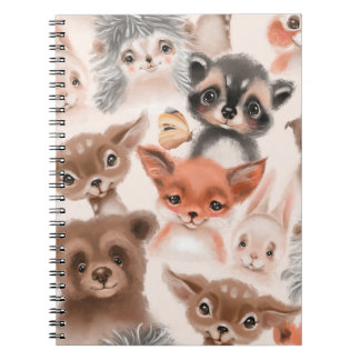 Cuaderno Hermoso patrón de acuarela inmaculado, enlosable c