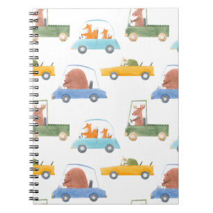 Cuaderno Hermoso patrón de bebé sin costura con una linda d