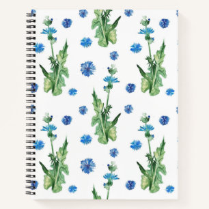 Cuaderno Hermoso patrón de flores acuáticas