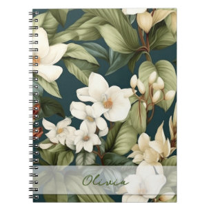 Cuaderno Hermoso patrón floral clásico