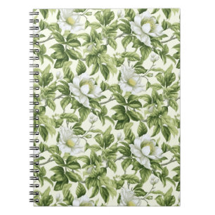 Cuaderno Hermoso patrón floral clásico