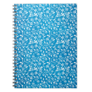 Cuaderno Hermoso patrón geométrico azul