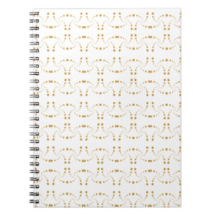 Cuaderno Hermoso Patrón Geométrico Dorado