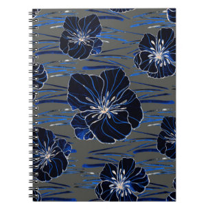 Cuaderno Hermoso patrón impecable con estilo acuarela