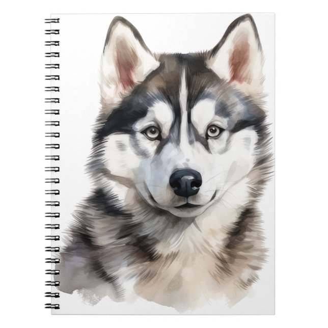 CUADERNO HERMOSO PERRO HUSKY SIBERIANO (Frente)