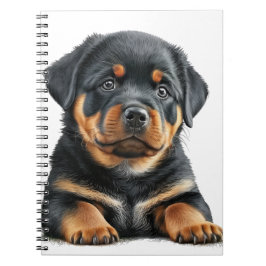 CUADERNO HERMOSO PERRO NEGRO Y ROTTWEILER