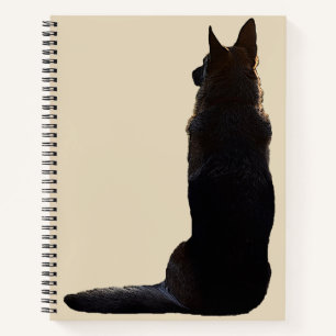 Cuaderno Hermoso perro pastor alemán
