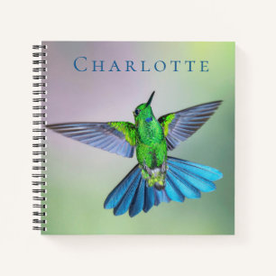 Cuaderno Hermoso Personalizado fotográfico Hummingbird