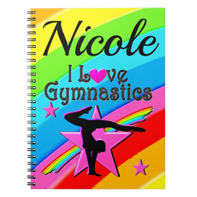 CUADERNO HERMOSO PERSONALIZADO ME ENCANTA EL DISEÑO DE GIMN (Frente)