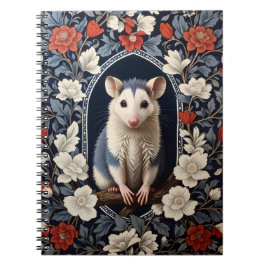 Cuaderno Hermoso Possum Inspirado en Flores de William Morr