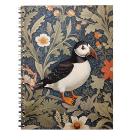 Cuaderno Hermoso Puffin William Morris inspirado