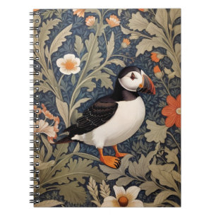 Cuaderno Hermoso Puffin William Morris inspirado