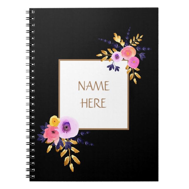 Cuaderno Hermoso ramo de flores (Frente)