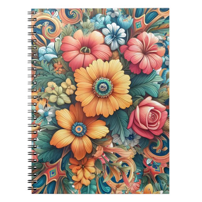 Cuaderno Hermoso Ramo de Flores (Frente)