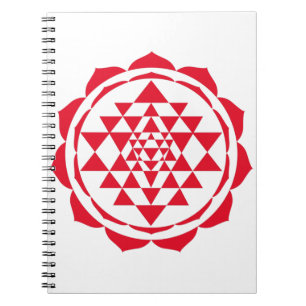 Cuaderno Hermoso Saraswati Yantra para el crecimiento y la 