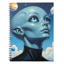 Cuaderno Hermoso ser extraterrestre