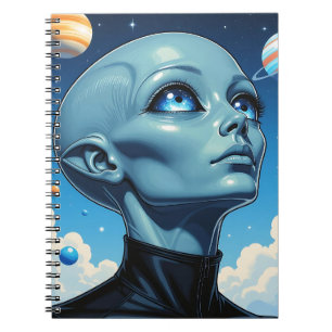 Cuaderno Hermoso ser extraterrestre