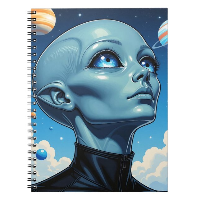 Cuaderno Hermoso ser extraterrestre (Frente)