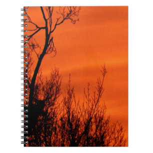 Cuaderno Hermoso Sunrise Naranja en Kansas