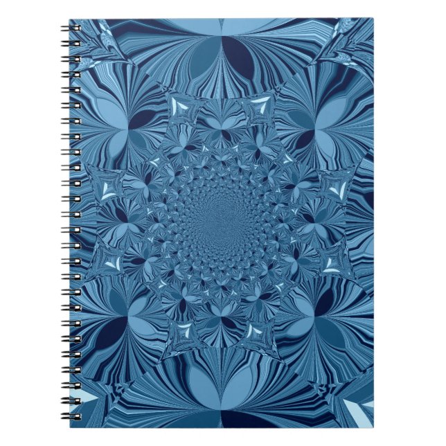 Cuaderno Hermoso y encantador arte azul kaleidoscopo irland (Frente)