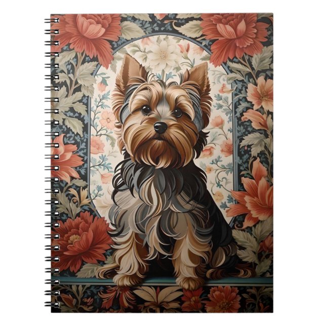 Cuaderno Hermoso Yorkie | Retrato Terrier de Yorkshire (Frente)