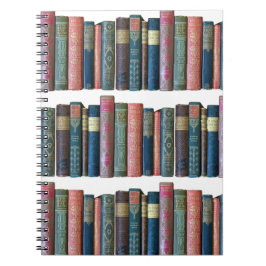 Cuaderno Hermosos libros antiguos, espinas de libros