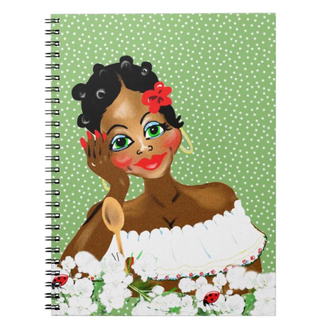 Cuaderno Hermosos regalos de ilustracion de Cocina Nana en  (Frente)
