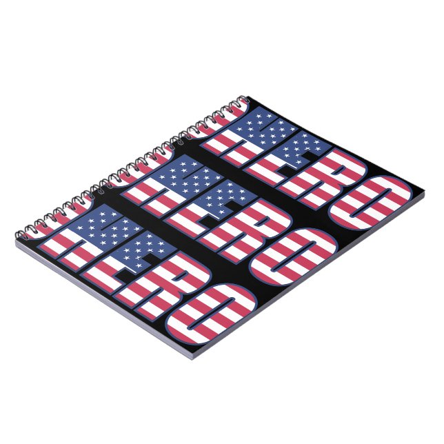 Cuaderno Hero Bandera Americana Estrellas Rayas Azul Blanco (Lado Izquierdo)