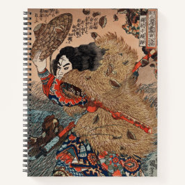 Cuaderno Héroe del Suikoden por Utagawa Kuniyoshi