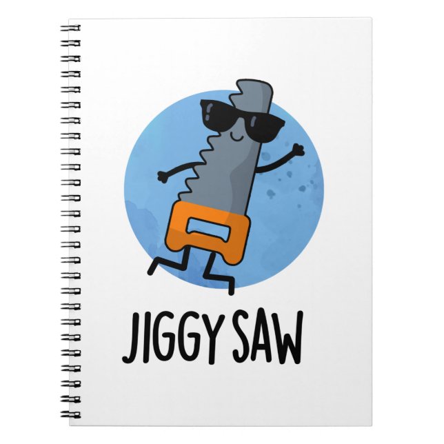Cuaderno Herramienta de baile divertida Jiggy Saw Chiste  (Frente)